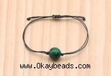 CGB9972 Fashion 12mm green tiger eye adjustable bracelet jewelry