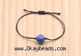 CGB9977 Fashion 12mm blue spot stone adjustable bracelet jewelry