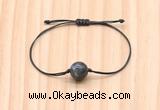 CGB9985 Fashion 12mm black labradorite adjustable bracelet jewelry