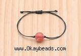 CGB9993 Fashion 12mm cherry quartz adjustable bracelet jewelry