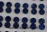 CGC114 14mm flat round druzy quartz cabochons wholesale