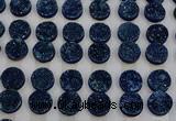 CGC126 16mm flat round druzy quartz cabochons wholesale