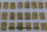 CGC203 10*14mm rectangle druzy quartz cabochons wholesale