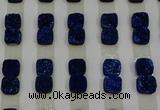 CGC219 10*10mm square druzy quartz cabochons wholesale