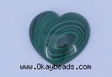 CGC35 5pcs 16*16mm heart natural malachite gemstone cabochons