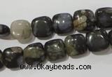 CGE151 15.5 inches 10*10mm square glaucophane gemstone beads