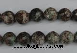 CGG03 15.5 inches 10mm faceted round ghost gemstone beads wholesale