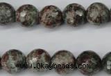 CGG05 15.5 inches 14mm faceted round ghost gemstone beads wholesale