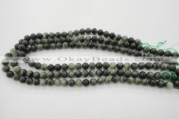 CGH03 15.5 inches 8mm round green hair stone beads wholesale