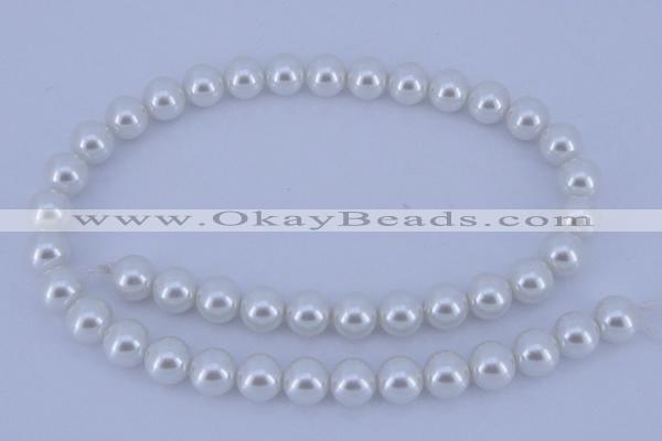 CGL08 5PCS 16 inches 18mm round dyed plastic pearl beads wholesale