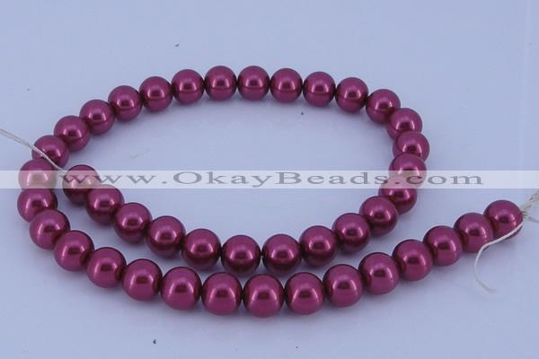 CGL320 5PCS 16 inches 20mm round dyed plastic pearl beads wholesale