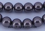 CGL409 5PCS 16 inches 18mm round dyed plastic pearl beads wholesale