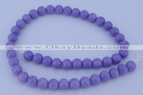 CGL802 10PCS 16 inches 8mm round heated glass pearl beads wholesale