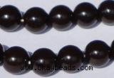 CGL898 10PCS 16 inches 8mm round heated glass pearl beads wholesale