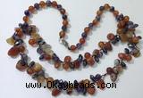 CGN530 19.5 inches chinese crystal & mixed gemstone beaded necklaces