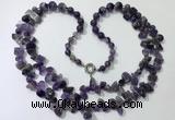 CGN538 27 inches fashion amethyst gemstone beaded necklaces