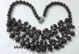 CGN564 19.5 inches stylish 4mm - 12mm candy jade beaded necklaces