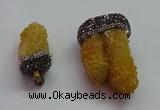 CGP1532 20*40mm - 30*50mm nuggets druzy quartz pendants