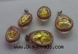 CGP1600 25*35mm - 30*40mm teardrop crystal glass pendants