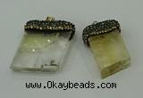 CGP217 20*30mm - 25*40mm freeform citrine gemstone pendants