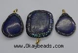 CGP3147 35*45mm - 45*60mm freeform lapis lazuli pendants