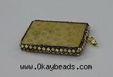 CGP3421 35*60mm - 40*50mm rectangle fossil coral pendants