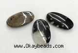 CGP3520 35*60mm oval sakura agate slab pendants