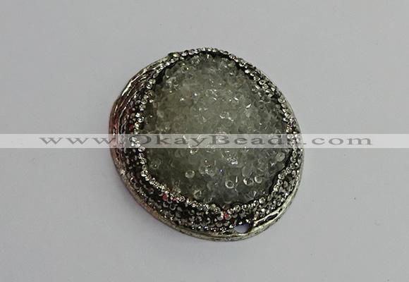 CGP356 35*55mm freeform crystal glass pendants wholesale