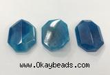 CGP3592 32*42mm faceted octagonal agate pendants wholesale