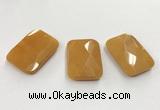 CGP3606 32*45mm faceted rectangle candy jade pendants wholesale