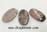 CGP3620 35*60mm oval rhodochrosite gemstone pendants