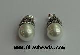 CGP455 15*25mm - 15*30mm teardrop pearl shell pendants wholesale