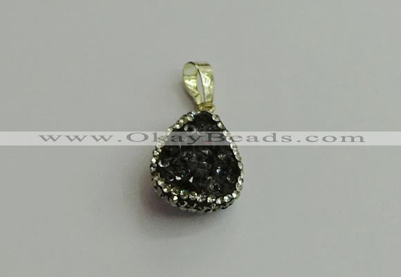 CGP475 15*20mm teardrop crystal glass pendants wholesale