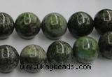 CGR04 16 inches 12mm round green rain forest stone beads wholesale