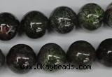 CGR43 15.5 inches 14mm round green rain forest stone beads wholesale