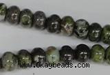 CGR45 15.5 inches 4*6mm rondelle green rain forest stone beads