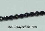 CGS138 15.5 inches 4mm faceted round blue goldstone beads wholesale