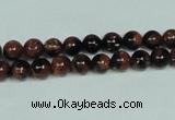 CGS201 15.5 inches 6mm round blue & brown goldstone beads wholesale