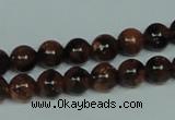 CGS202 15.5 inches 8mm round blue & brown goldstone beads wholesale