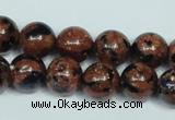 CGS204 15.5 inches 12mm round blue & brown goldstone beads wholesale