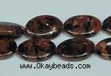 CGS211 15.5 inches 13*18mm oval blue & brown goldstone beads wholesale