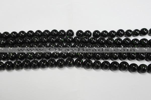 CGS401 15.5 inches 6mm round green goldstone beads wholesale