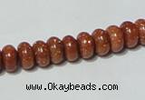 CGS63 15.5 inches 4*8mm rondelle goldstone beads wholesale