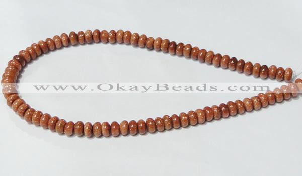 CGS63 15.5 inches 4*8mm rondelle goldstone beads wholesale