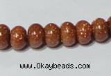 CGS64 15.5 inches 6*10mm rondelle goldstone beads wholesale