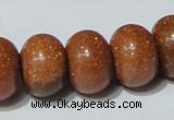 CGS66 15.5 inches 13*18mm rondelle goldstone beads wholesale