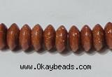 CGS68 15.5 inches 5*10mm roundel goldstone beads wholesale