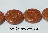 CGS76 15.5 inches 20mm coin goldstone beads wholesale