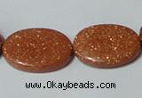 CGS79 15.5 inches 18*25mm oval goldstone beads wholesale