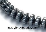 CHE08 16 inches 4*7mm flower shape hematite beads Wholesale